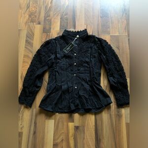 Women’s Long Sleeve Blouse/Shirt with Lace